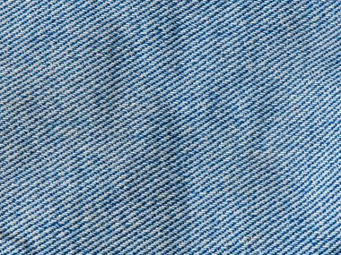 Mavi Denim Kumaşının Ayrıntılı Yakın Çekimi