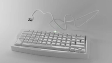 Animasyon USB Kablosu ile Klavyenin 3B Hazırlaması