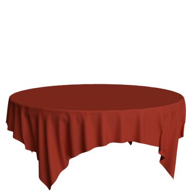 3 boyutlu akıcı kırmızı masa örtüsü, zarafet ve tekstil sanatını sergiliyor..