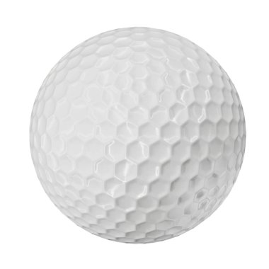 Modern tasarım ve performansı kutlayan 3 boyutlu şık bir golf topu.