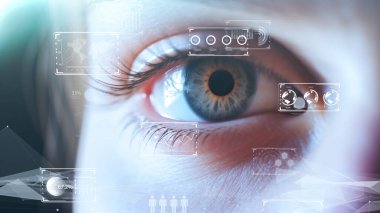 Akıllı şehir. Dijital dönüşüm ve bulut hesaplama veri merkezi kavramı. 3B illüstrasyon.