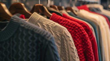 Lüks kostümler lüks bir mağazada sergileniyor. zengin hayat. Rahat yaşam tarzı.