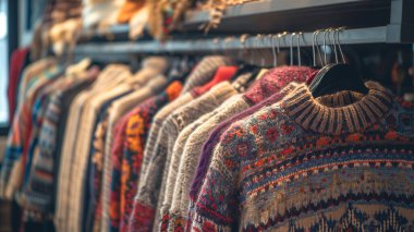 Lüks kostümler lüks bir mağazada sergileniyor. zengin hayat. Rahat yaşam tarzı.