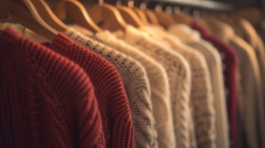 Lüks kostümler lüks bir mağazada sergileniyor. zengin hayat. Rahat yaşam tarzı.