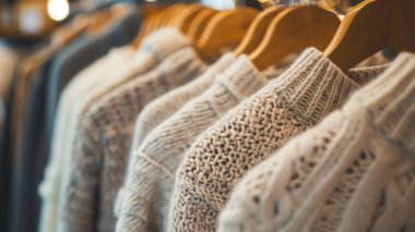 Lüks kostümler lüks bir mağazada sergileniyor. zengin hayat. Rahat yaşam tarzı.