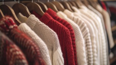 Lüks kostümler lüks bir mağazada sergileniyor. zengin hayat. Rahat yaşam tarzı.