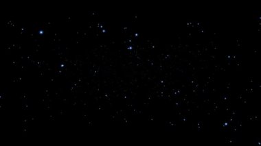 Galaktik ışık hızı efekti. Yoğun mavi ışınlar dışa doğru çıkıyor.