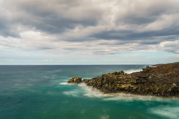 兰萨罗特Los Hervideros悬崖加那利群岛 西班牙 — 图库照片