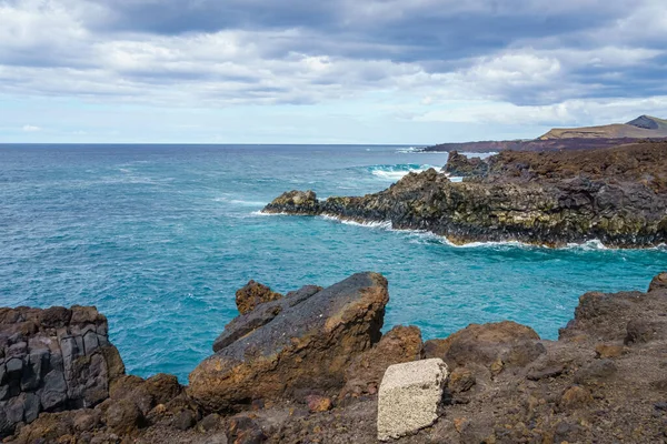 Скалы Лос Эрвидерос Лансароте Канарские Острова Испания — стоковое фото
