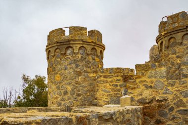 Castillitos Battery, Cartagena 'da. Murcia. İspanya.