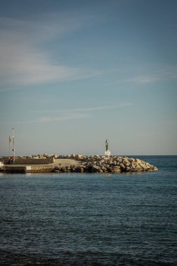 Alicante 'deki Almedraba plajı. İspanya.