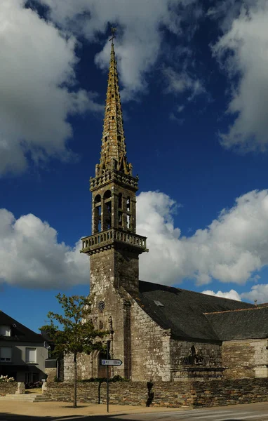 Historic Norman Church Bretagne France Beautiful Sunny Summer Day Few — Stock Photo, Image