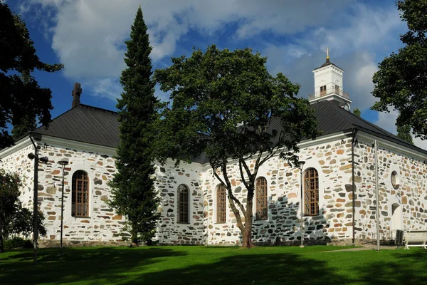 Belle Cathédrale Néoclassique Kuopio Finlande Par Une Belle Journée Été — Photo
