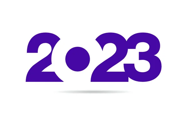 Mutlu Yıllar 2023 Metin Tasarımı Broşür Tasarım Şablonu Kart Afiş — Stok fotoğraf