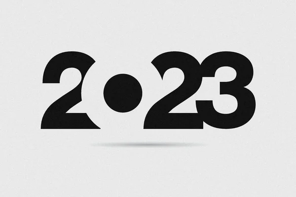 Bonne Année 2023 Conception Texte Pour Modèle Conception Brochure Carte — Photo