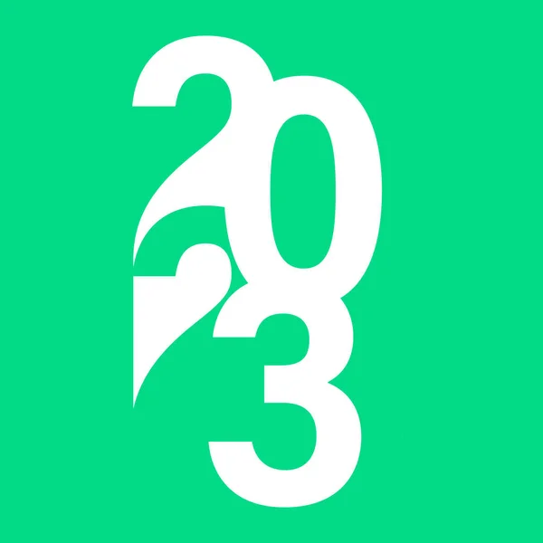 Šťastný Nový Rok 2023 Textový Design Pro Šablonu Brožury Kartu — Stock fotografie
