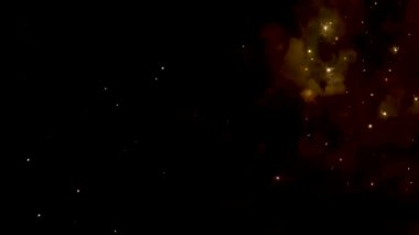 4K Yeni Yıl Arifesi Havai fişekleri Gerçek Havai Fişek Arkaplanı 'nı kutluyor. Golden Multicolor Soyut Parlayan Bokeh Havai fişek Gösterisi Gece Gökyüzünde Mutlu Noeller ve Mutlu Yeni Yıl 2023.