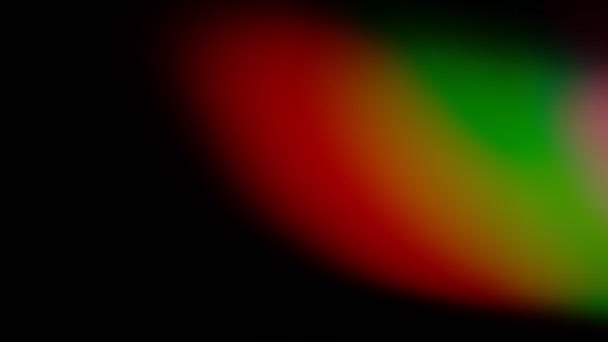 Призма Rainbow Световые Вспышки Накладываются Черный Фон — стоковое видео