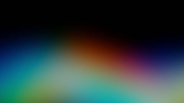 Prisme Rainbow Light Flares Superposition Sur Fond Noir — Video
