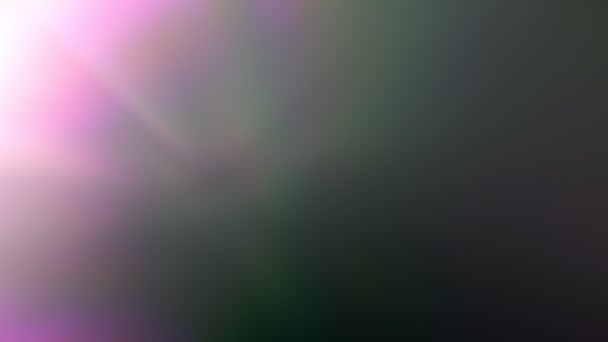 Prism Rainbow Light Flares Επικάλυψη Μαύρο Φόντο — Αρχείο Βίντεο