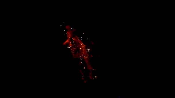 Магическое Смешивание Цветов Облако Шелковистых Чернил Воде Изолированы Черном Фоне — стоковое видео