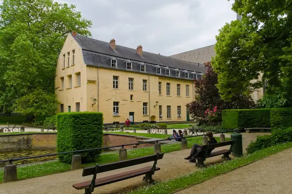 stock image 2024-06-07, Brussels, Belgium. Main building of the abbey of La Cambre.