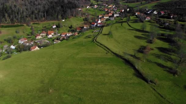 Oszałamiające Zdjęcia Gór Vosges Urzekające Filmy Krajobrazów Wogezów Wysokiej Jakości — Wideo stockowe