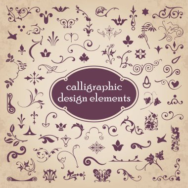 Decorative graphic elements - vector set