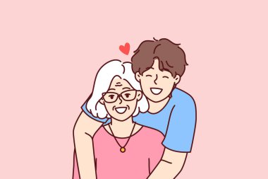 Soylu bir genç, yaşlı bir büyükanneye sarılıyor, atalarına sevgi ve ilgi gösteriyor ve ailesiyle iletişim kuruyor. Mutlu, emekli bir kadın, oğlunun yanında, aile ortamında vakit geçiriyor. 