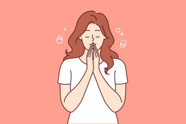 Dua eden kadın düşünceleri arındırmak ve kötü duygulardan kurtulmak için meditasyon ya da dini ayin yapar. Sıradan bir kız gözleri kapalı durur ve beden ile ruh arasında denge sağlamak için meditasyon yapar.