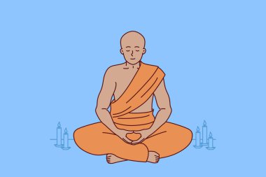Budist manah, Tibet tapınağındaki nilüfer pozisyonunda oturup ruhani uyum sağlamak için meditasyon yapar. Budist münzevi, Zen ideolojisi sayesinde gerçek aydınlanmayı anlamak için tek başına oturur.