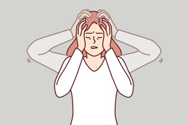 Kadın beyin fonksiyonlarını bozan bppv sendromunun neden olduğu baş dönmesi ve koordinasyon kaybı yaşıyor. Şiddetli psikolojik stres ve hastalıktan dolayı kızda baş dönmesi ve migren sorunu