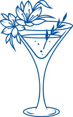 Alkollü kokteyl bardağı. Küçük egzotik çiçekler ve taç yapraklarıyla süslenmiş. Kadınlar için sarhoş edici bir içecek. Şarap ve martini ilave edilir. Ya da meyve suyu ile sert votka.