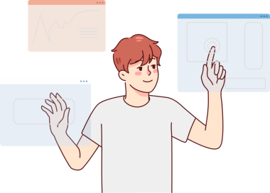 Adam dokunmatik kimlik bilgilerini kullanıyor.