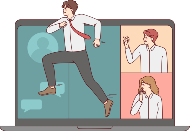 Uzak toplantıdan kaçan adam