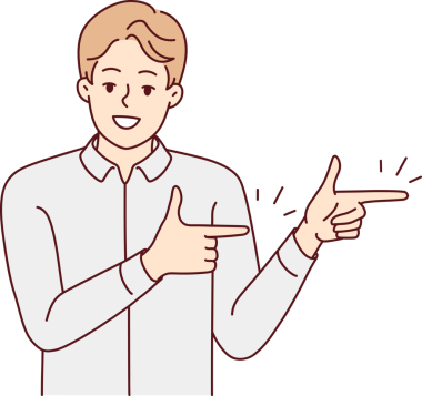 Gülümseyen adam iyi satışa işaret ediyor.