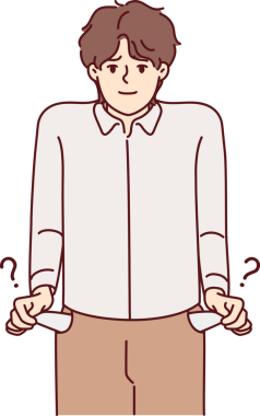 Zavallı adamın cepleri bomboş.