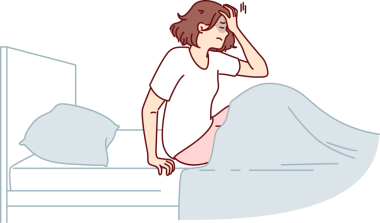 Kadın kâbusla uyandı ve yatakta kafasını tutarak oturdu. Uyku haplarına ihtiyacı vardı.