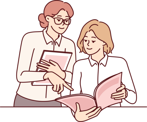 Kadınlar dergi okuyor ve şehir haberleriyle gazetecilerin moda eğilimlerini veya makalelerini tartışıyor