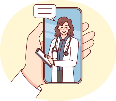 Doktor cep telefonuyla hastaya danışacak.