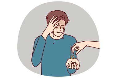 Ağlayan adam boşanır ve kocasını aldatan ve yeni erkek arkadaşı için terk eden karısından nişan yüzüğü alır. Depresyondaki koca, boşandıktan ve sevilen kadını kaybettikten sonra depresyona girer.