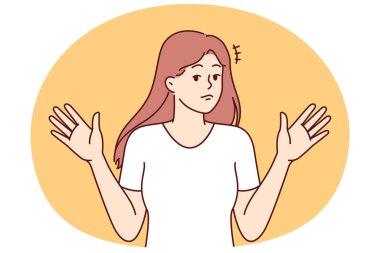 Kadın el kaldırıyor, sorgulanan sorulara cevap vermediğini söylüyor. Kız elini kaldırıyor, bela olduğunu inkar ediyor ve kafa karışıklığı ya da belirsizlik içinde.