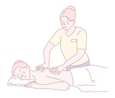 Huzurlu ve rahatlatıcı bir masaj terapisi sahnesi. Sağlık arayanlar için derin bir rahatlama ve iyileşme sağlıyor.