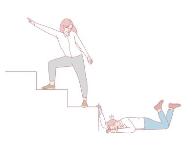 Bu, birbirimize nasıl yardım edebileceğimizin ve hayatın zorluklarının ve mücadelelerinin üstesinden gelebileceğimizin görsel bir temsili.