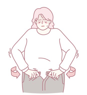 Dar kotunu düzeltirken rahatsızlık veren bir kadın, ortak vücut imajını öne çıkarıyor..