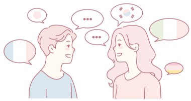 Kültürel anlayış ve takdiri teşvik etmek için iki insanın bir dil alışverişinde bulunması.