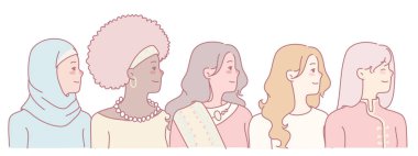 Resimli kadın profillerinin büyüleyici bir koleksiyonu çeşitliliği ve kültürel ifadeyi anlamlı bir şekilde sergiliyor.