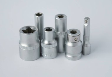 a set of hand tools on a white background