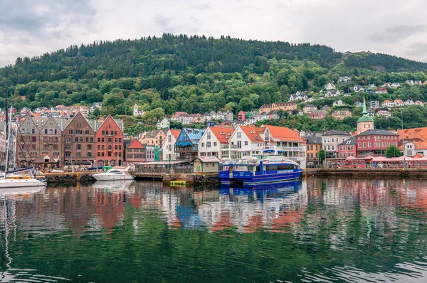 Bergen Norvège Août 2022 Vue Sur Front Mer Les Quais — Photo