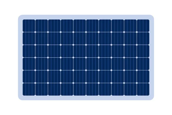 Solar Panel Grid Module Sun Power Electric Battery Solar Cell — Stock Vector